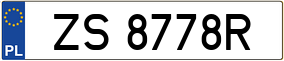 Truck License Plate